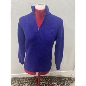 Vintage SLALOM Purple Wool Ski Sweater Womens size Medium